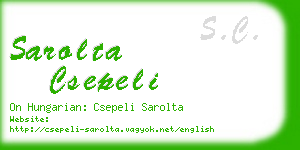 sarolta csepeli business card